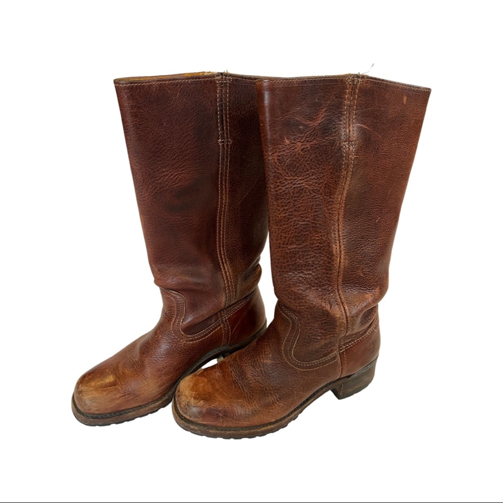 Frye campus 14l brown leather boot size 7.5
